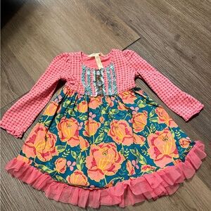 Matilda Jane Pink and Blue Floral Dress